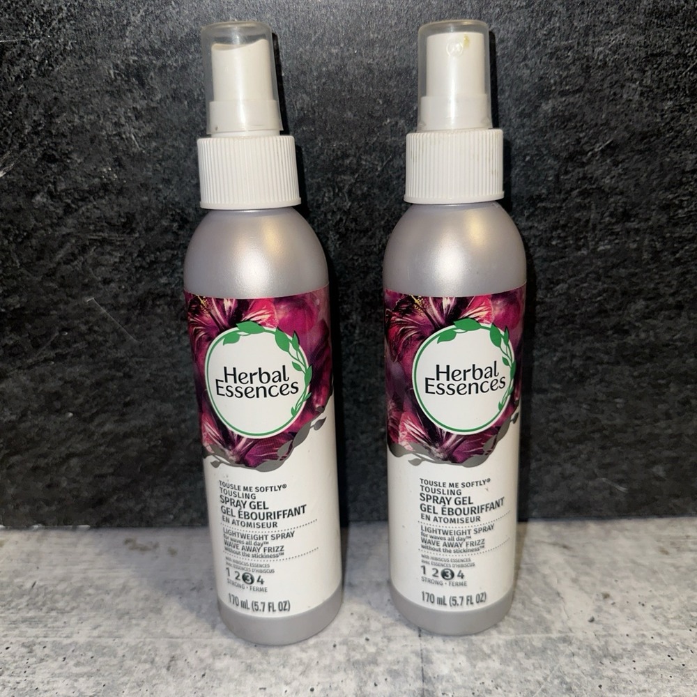 2 Herbal Essences Tousle Me Softly Tousling Spray Gel #3 Strong 5.7 Oz.
